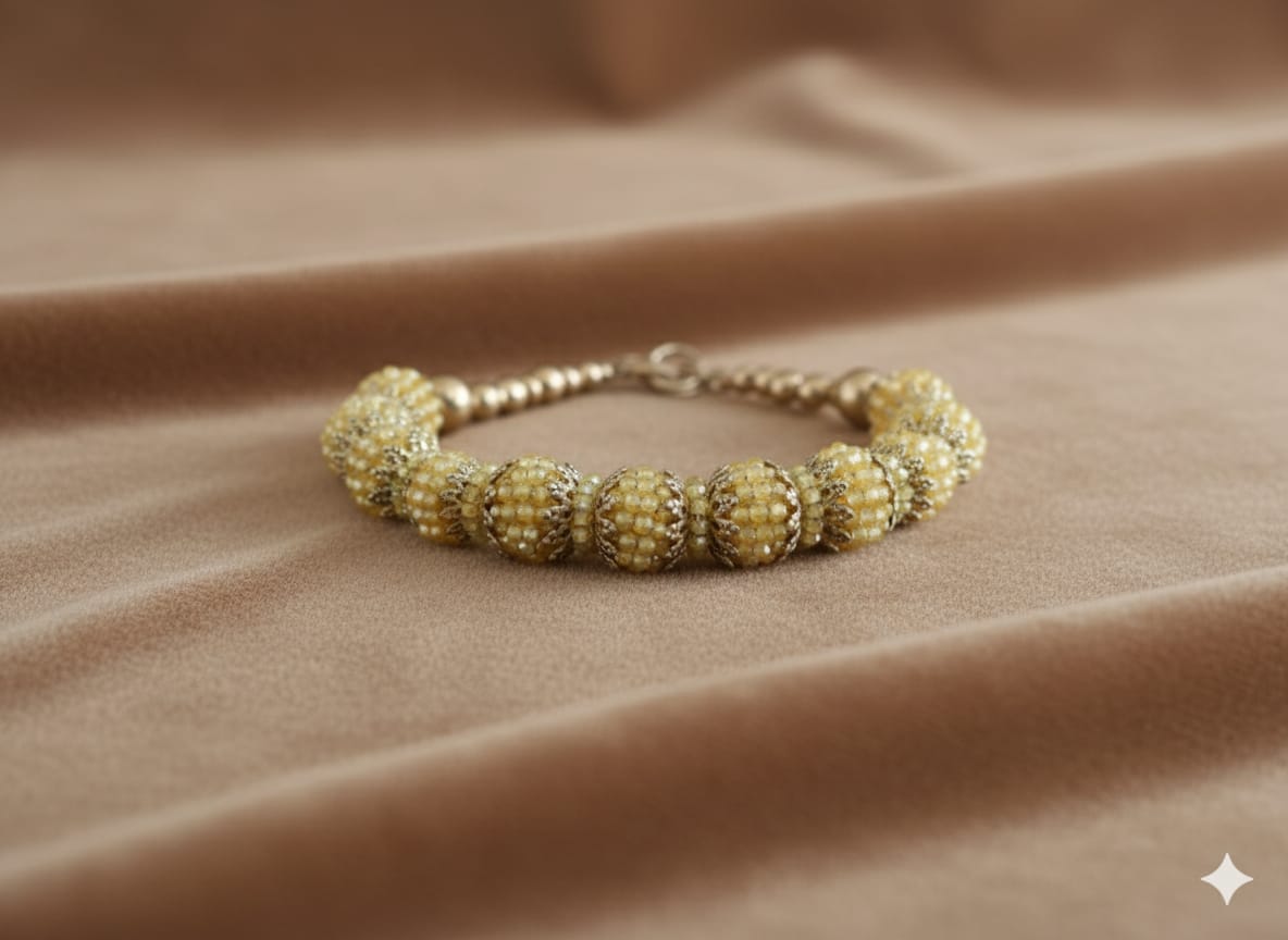 Bracciale in argento vermeil e zirconi gialli